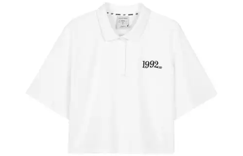 Skechers Colorful Polo Shirts Women's Bright White/0019 Polo Collar Moderate Straight Fit