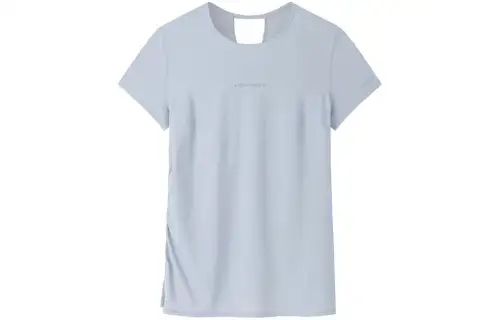 ANTA Champion All Weather Collection T Shirts Women's Light Mud Gray Crew Neck Moderate Straight Fit