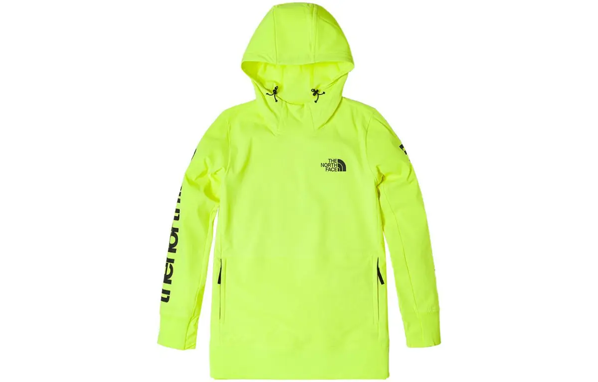 THE NORTH FACE Sweatshirts Women's Yellow Hooded Moderate Straight Fit