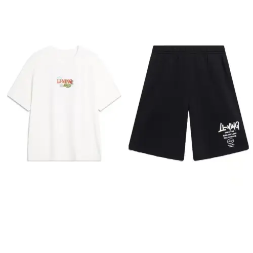 Li Ning Casual Sportswear Men's Crew Neck Moderate