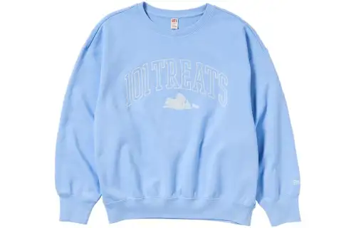 UNIQLO Sweatshirts Women's Blue Crew Neck Moderate Regular