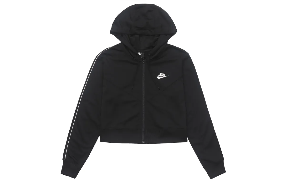 Nike Jackets Women's Black Hooded (Non-detachable) Moderate