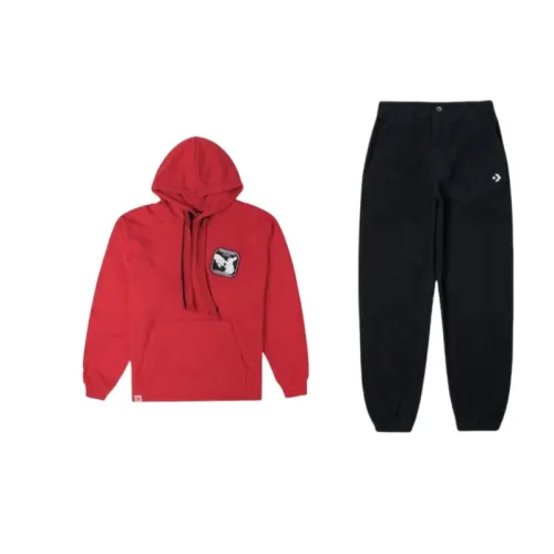 Converse Sweatshirt Sets Unisex Hooded Moderate