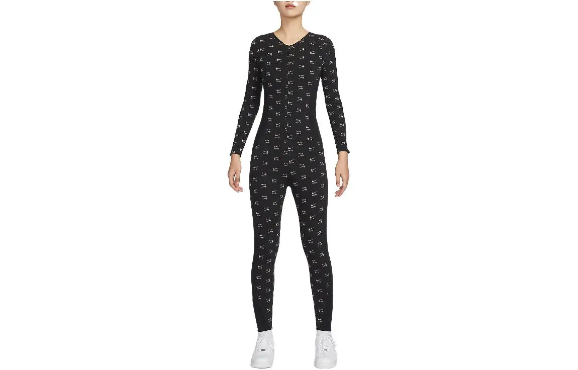 Nike Bodysuits Women's Black Crew Neck