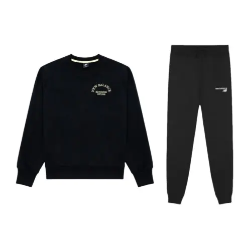 New Balance Sweatshirt Set Unisex Black