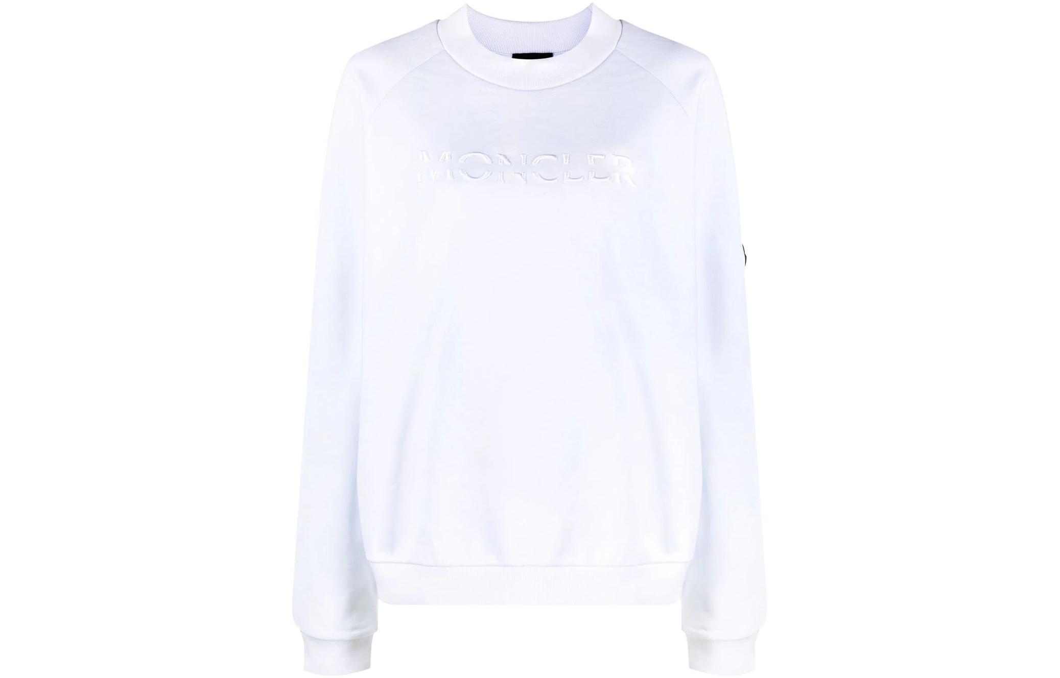 Женское худи Moncler Logo (белое)