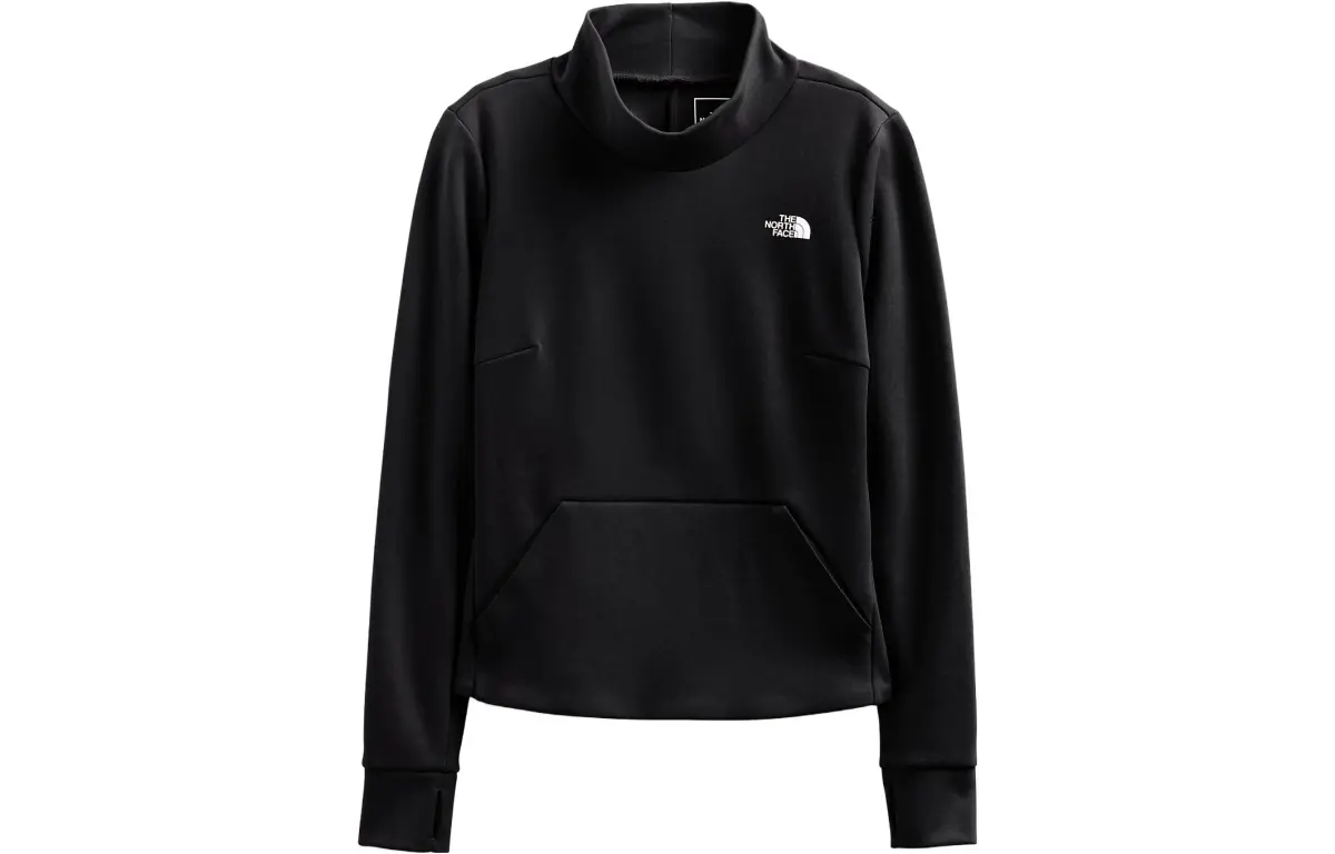 THE NORTH FACE Sweatshirts Women's Black Stand Collar Moderate Regular