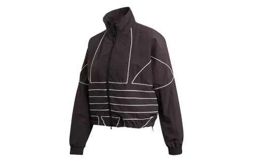 Adidas Originals Jackets Women's Black Lapel Moderate Other