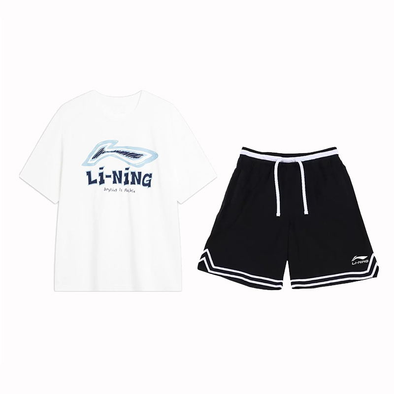 Li Ning Casual Sportswear Men's Crew Neck Moderate
