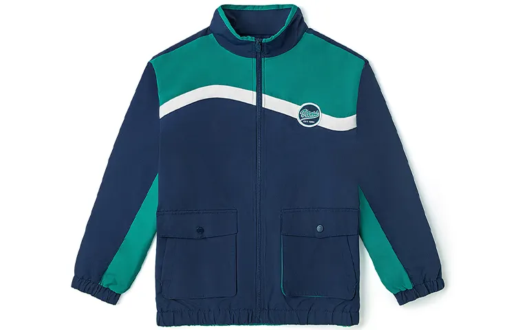 Vans Jackets Women's Blue Green Stand Collar Moderate Other