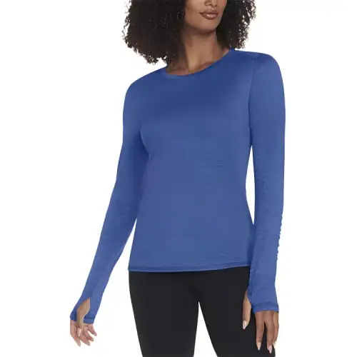 Skechers GO DRI Swift LS T Shirt Women's Royal Blue