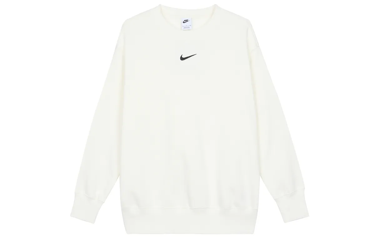 Nike Logo Embroidered Oversized Crewneck Sweatshirt