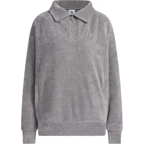 Adidas Originals COZY ZIP CREW Sweatshirt Women's Gray