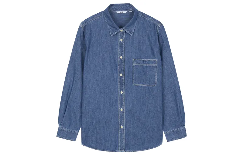 UNIQLO Shirt Women's Royal Blue