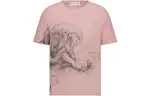 DIOR T Shirts Women's Pink Crew Neck Moderate Straight Fit
