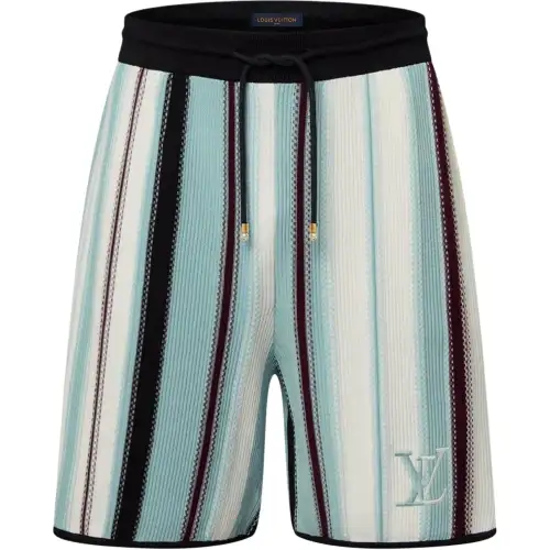 LOUIS VUITTON Striped Crochet Shorts