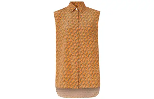 Burberry Shirts Women's Orange V Neck Moderate Other