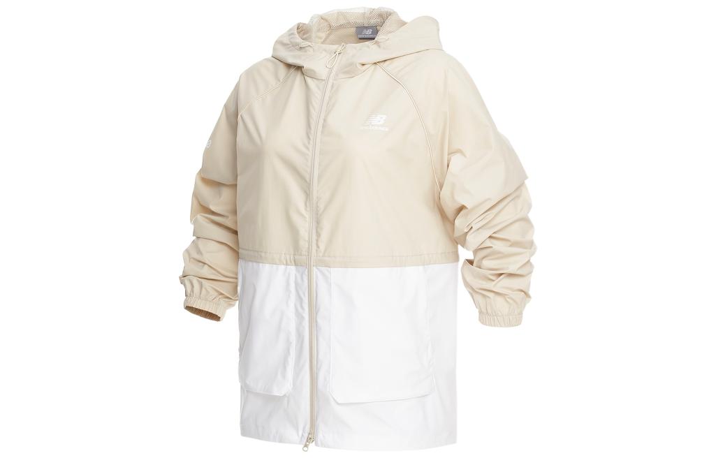 Женская куртка New Balance Woven Jacket (/ молочно-белая)