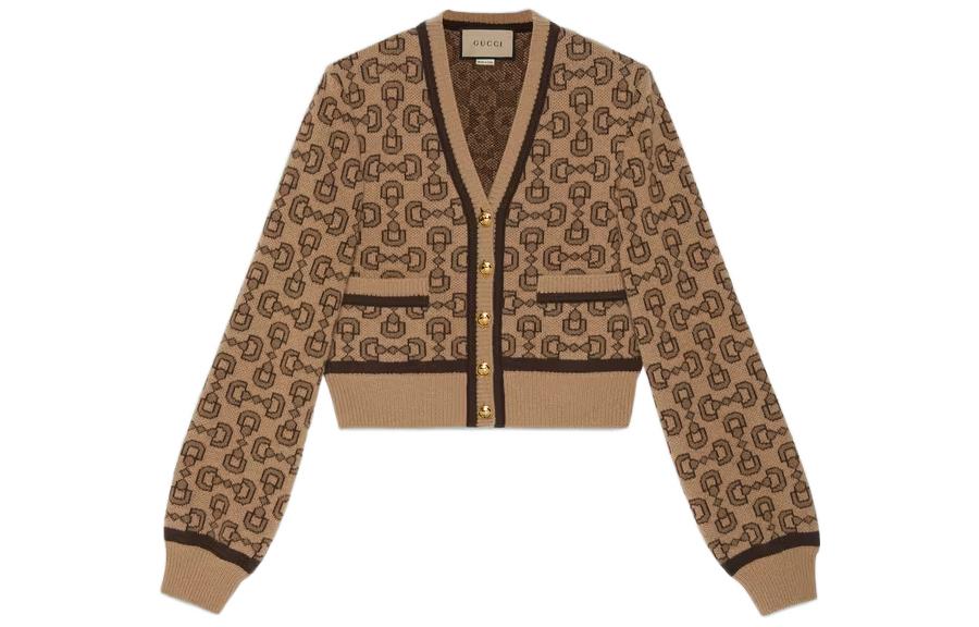 【Previous Season】horsebit intarsia-knit cardigan