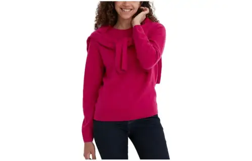 UNIQLO Knitwear Women's Peach Pink Crew Neck Moderate Other