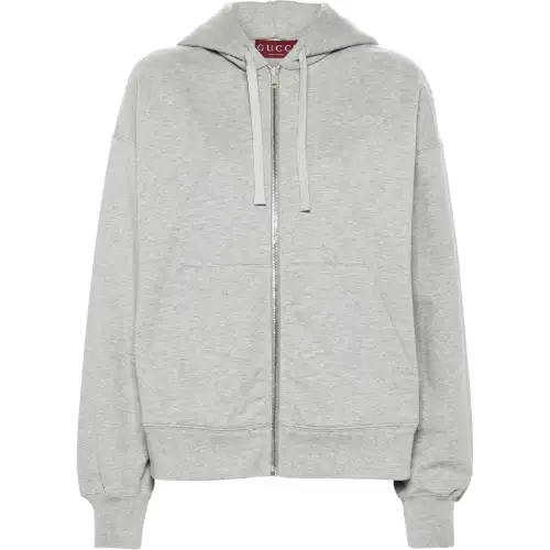 GUCCI Logo-embossed Cotton Hoodie