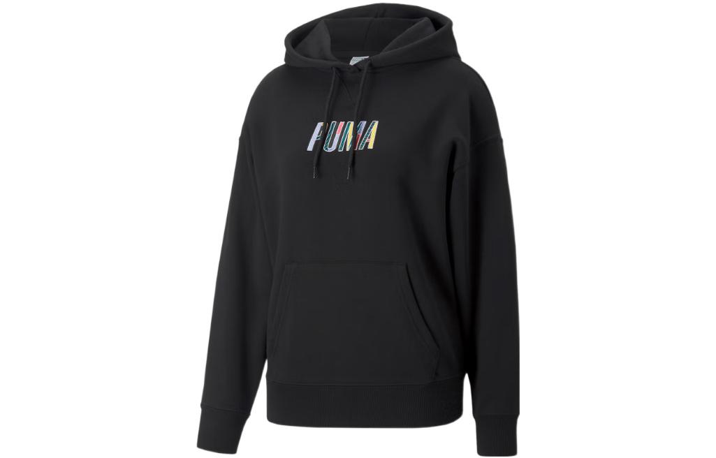 Женское худи PUMA Embroidery Hoodie (черное)