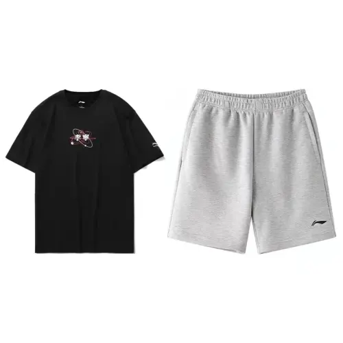 Li Ning Casual Sportswear Men's Crew Neck Moderate
