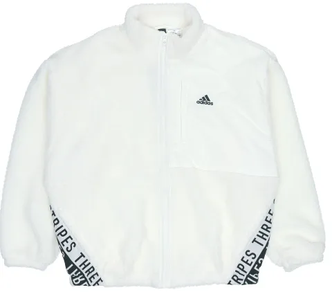 Adidas Jackets Women's White Stand Collar Moderate Hard Shell