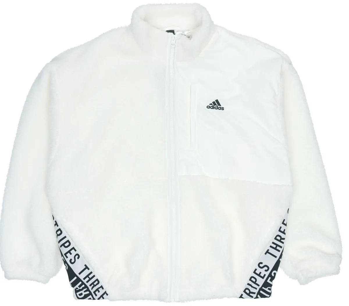 Adidas Jackets Women's White Stand Collar Moderate Hard Shell