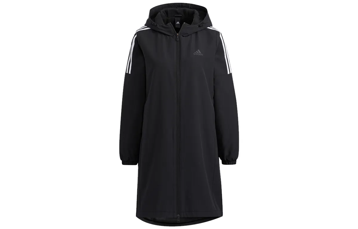 Adidas Jackets Women's Black Hooded Moderate Other