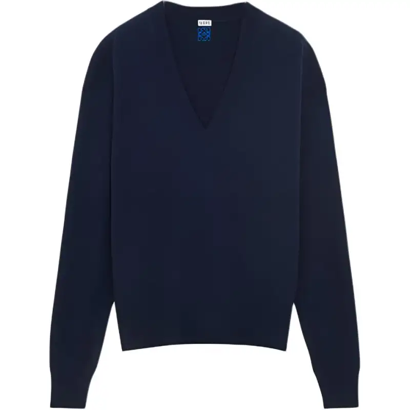 LOEWE Logo Embroidered V Neck Jumper