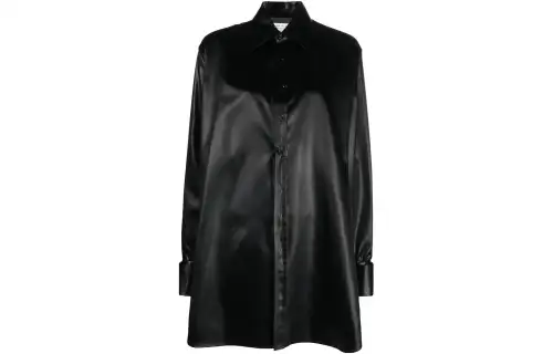 Maison Margiela Shirts Women's Black Square Collar Moderate Other