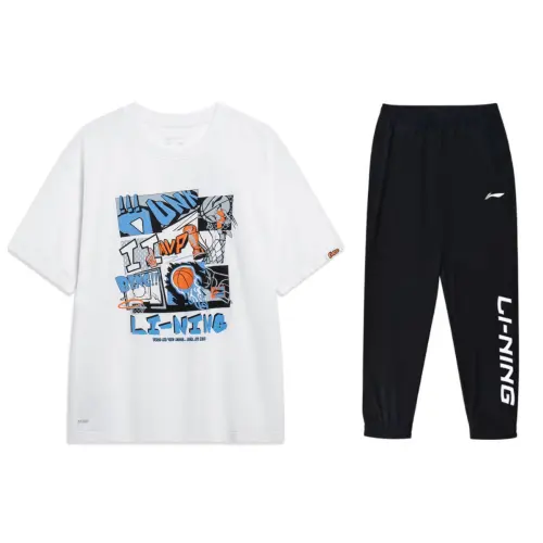 Li Ning Casual Sportswear Men's Crew Neck Moderate