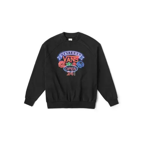 Vans Sweatshirts Women's Black Crew Neck Moderate Regular