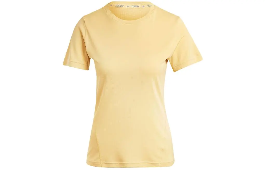 Adidas Regular T Shirt Women's Beige Yellow