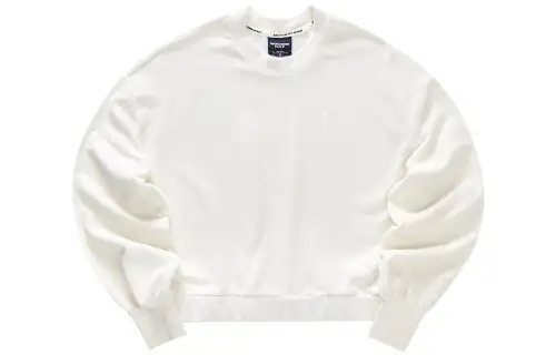 Skechers Sweatshirts Women's Marshmallow White Crew Neck Moderate Regular