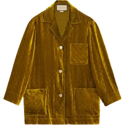 GUCCI Shirts Women's Yellow Lapel Moderate Other
