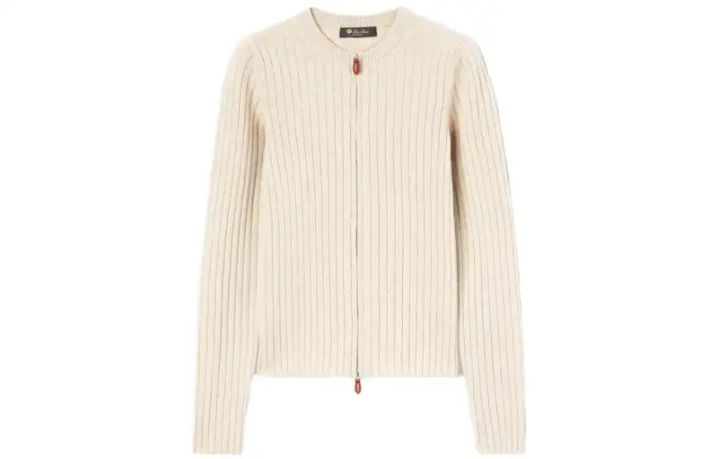 Loro Piana Knitwear Women's White Crew Neck Moderate