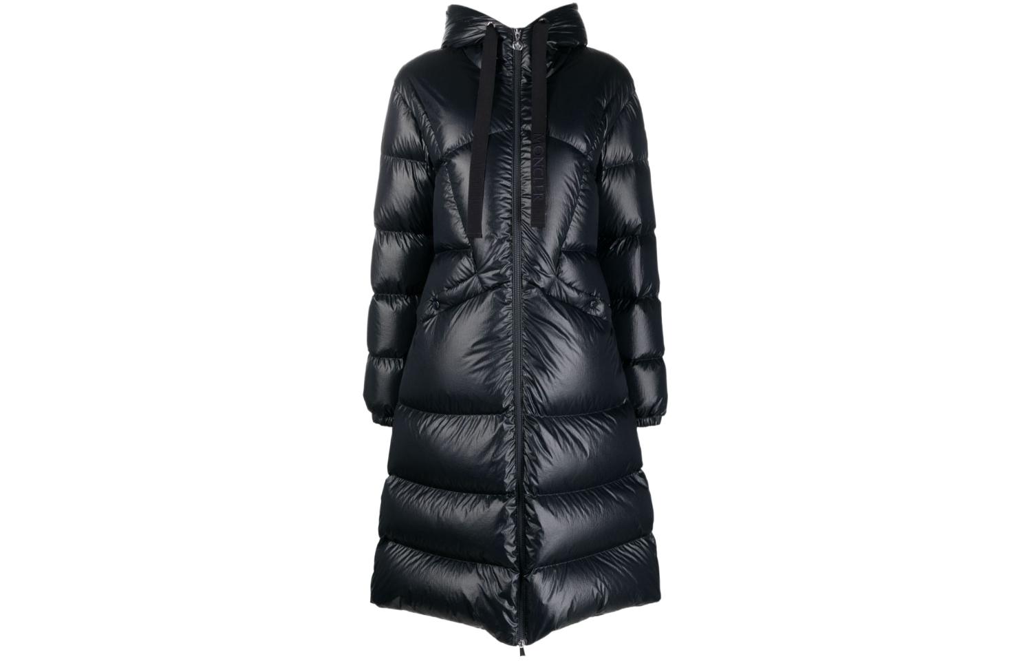 Женская куртка Moncler (темно-синяя)