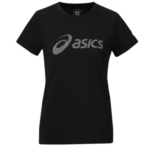 ASICS T Shirts Women's Black Crew Neck Moderate Other