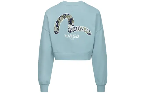 EVISU Sweatshirt Women's Pink Blue
