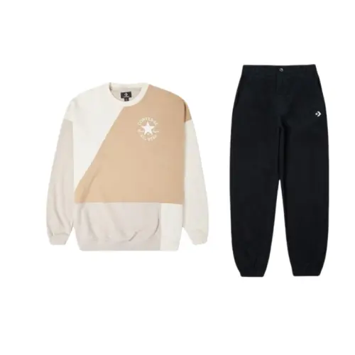 Converse Sweatshirt Sets Unisex Crew Neck Moderate