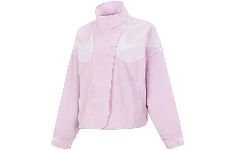 Nike Jackets Women's Pink Stand Collar Moderate Other
