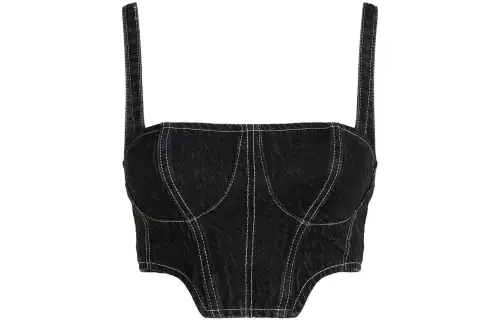 Karl Lagerfeld / Karl Lagerfeld Jeans cropped denim tank top