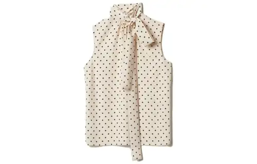 MIU MIU Shirts Women's White Stand Collar Moderate Shirt
