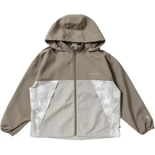 Converse HOODED SP WOVEN JACKET W Jacket Women's Beige