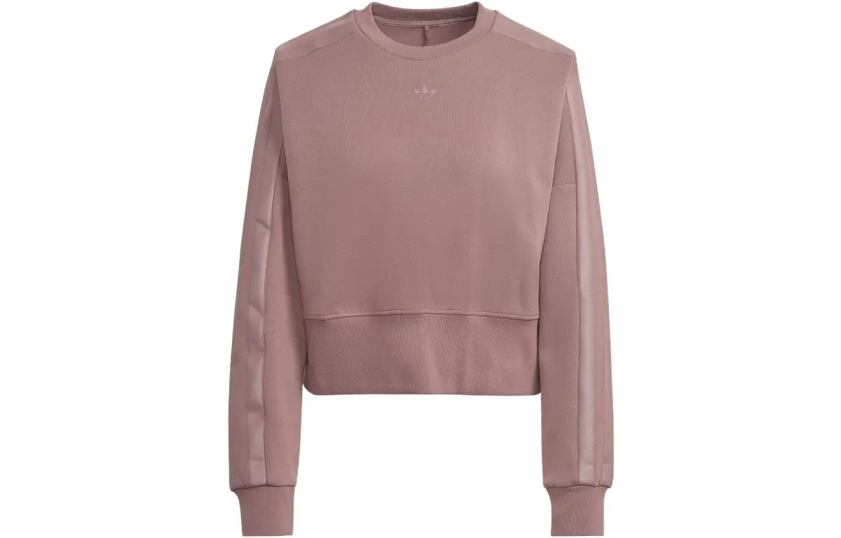 Adidas Originals Sweatshirts Women's Brown Crew Neck Moderate Regular