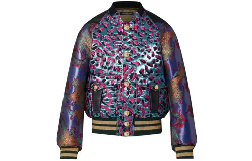 LOUIS VUITTON Mixed Material Bomber Jacket