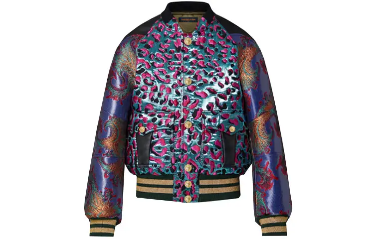LOUIS VUITTON Mixed Material Bomber Jacket