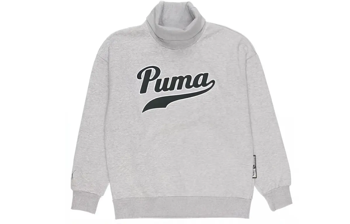 PUMA Sports Life Collection Sweatshirts Women's Gray Stand Collar Moderate Other